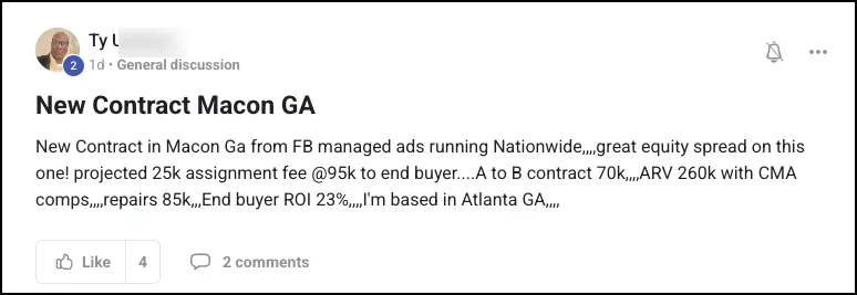Ty. $25,000 assignment from Facebook ads.